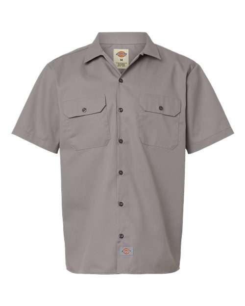 Dickies 2574 — Men's Short Sleeve Work Shirt — Silver Grey