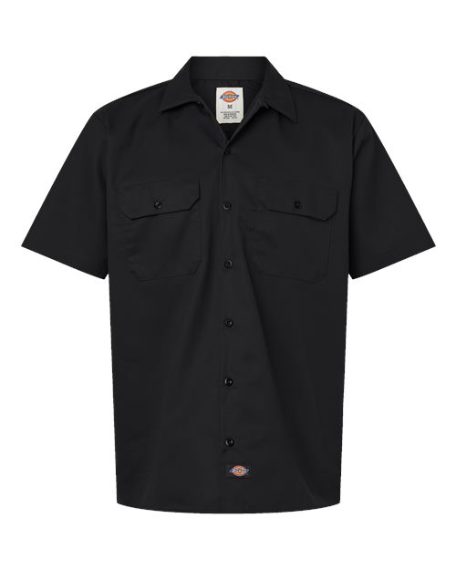 Dickies 2574T — Men's Tall Short Sleeve Work Shirt — Black