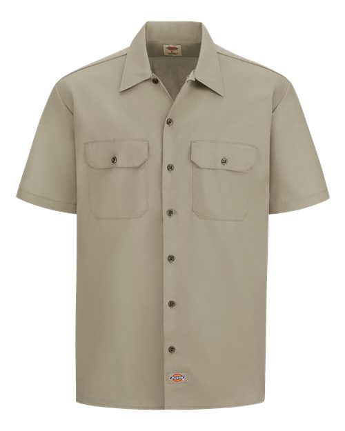 Dickies 2574T — Men's Tall Short Sleeve Work Shirt — Desert Sand