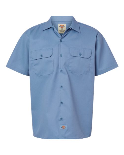Dickies 2574T — Men's Tall Short Sleeve Work Shirt — Gulf Blue