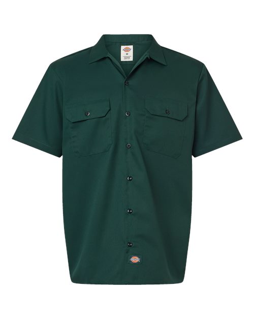 Dickies 2574T — Men's Tall Short Sleeve Work Shirt — Hunter Green