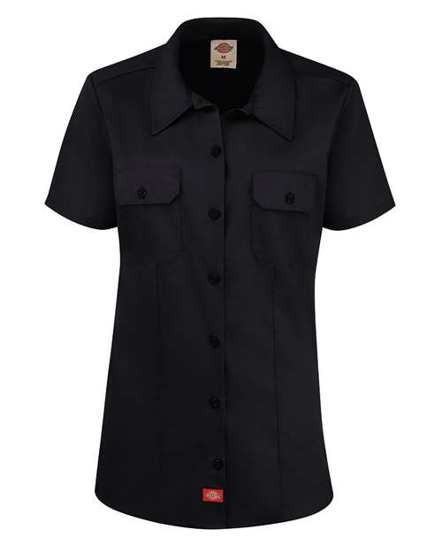 Dickies FS57 — Women's Short Sleeve Work Shirt — Black