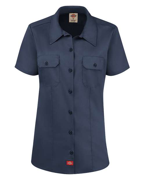Dickies FS57 — Women's Short Sleeve Work Shirt — Dark Navy