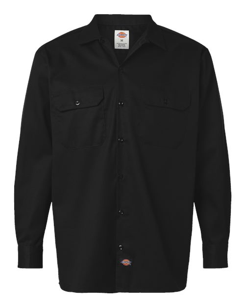 Dickies 5574 — Men's Long Sleeve Work Shirt — Black