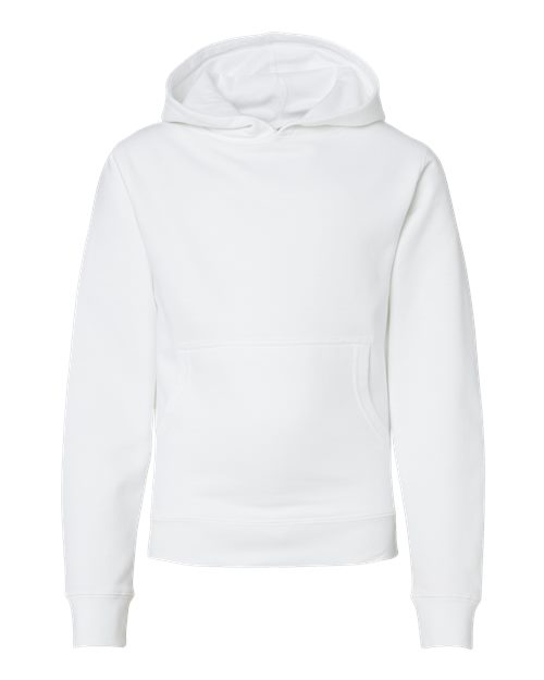Independent Trading Co. SS4001Y — Youth Midweight Hooded Sweatshirt — White