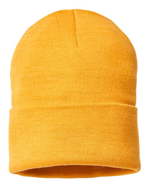 Atlantis Headwear PURE — Sustainable Beanie — Mustard Yellow