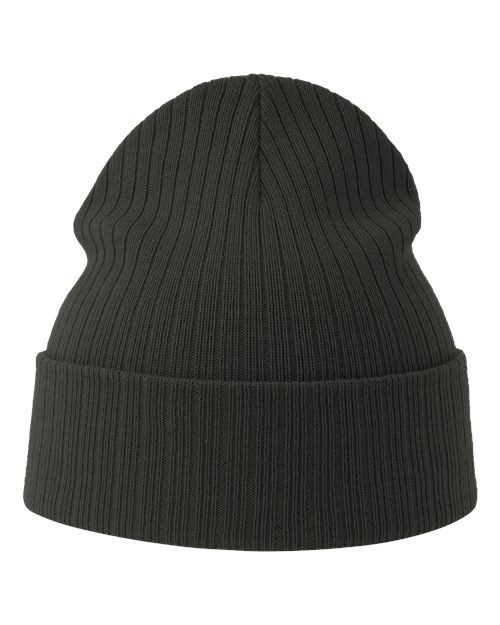 Atlantis Headwear RIO — Sustainable Rib Cuffed Beanie — Dark Grey