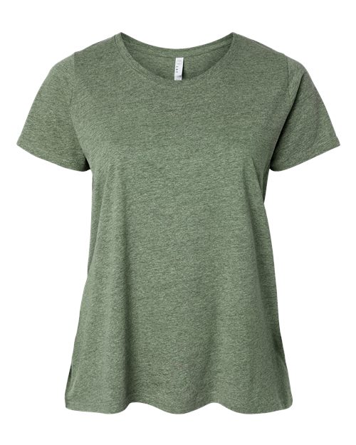 LAT 3816 — Women's Curvy Collection Fine Jersey Tee — Bamboo Blackout