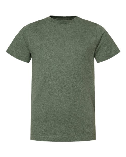 LAT 6101 — Youth Fine Jersey Tee — Bamboo Blackout