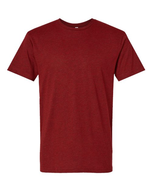 LAT 6901 — Unisex Fine Jersey Tee — Cardinal Blackout