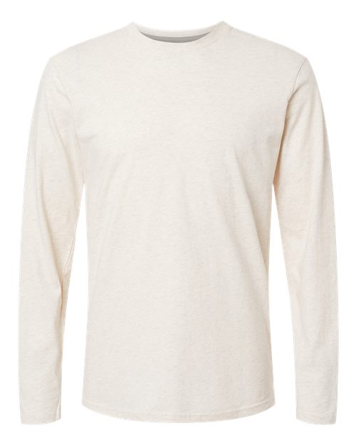 LAT 6918 — Unisex Fine Jersey Long Sleeve Tee — Natural Heather