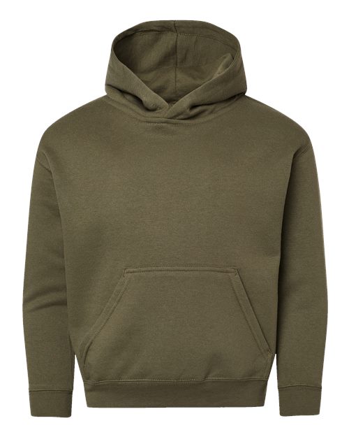 LAT 2296 — Youth Hoodie Sweatshirt — Military Green