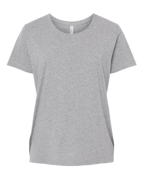 LAT 3816 — Women's Curvy Collection Fine Jersey Tee — Heather