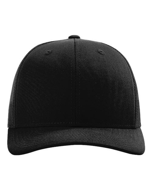 Richardson 112RE — Sustainable Trucker Cap — Black