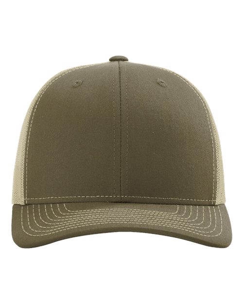 Richardson 112RE — Sustainable Trucker Cap — Loden/ Khaki