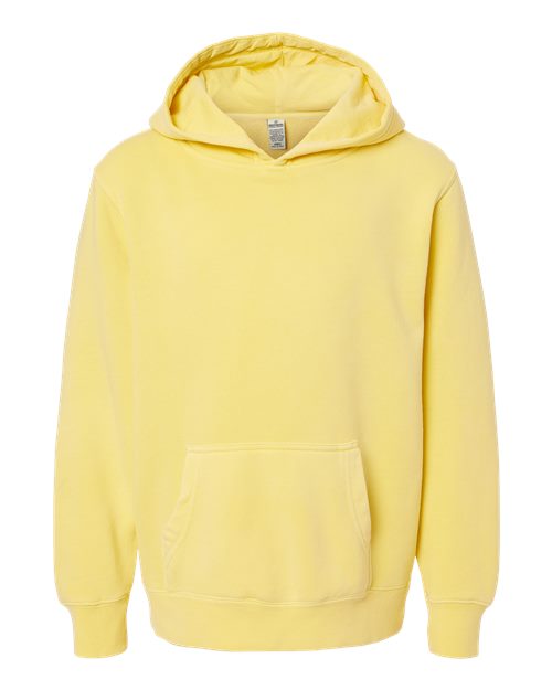 Independent Trading Co. PRM1500Y — Youth Midweight Pigment-Dyed Hooded Sweatshirt — Pigment Yellow