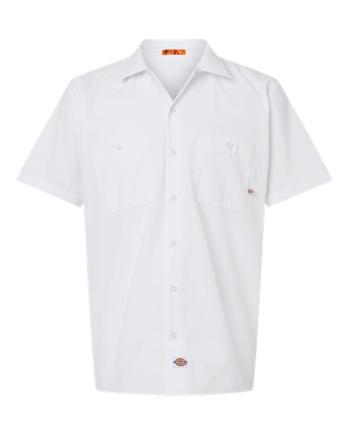 Dickies S535 — Men's Industrial Short Sleeve Work Shirt — White