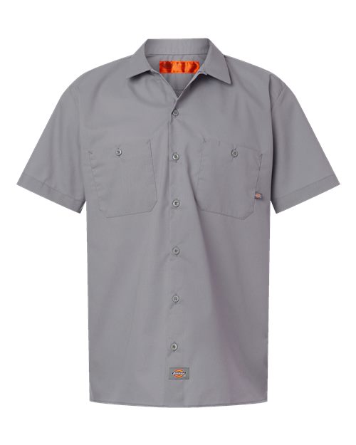 Dickies S535T — Men's Tall Industrial Short Sleeve Work Shirt — Graphite Grey