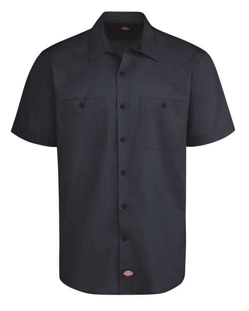 Dickies LS51T — Men's Tall Industrial Worktech Ventilated Short Sleeve Work Shirt — Dark Navy