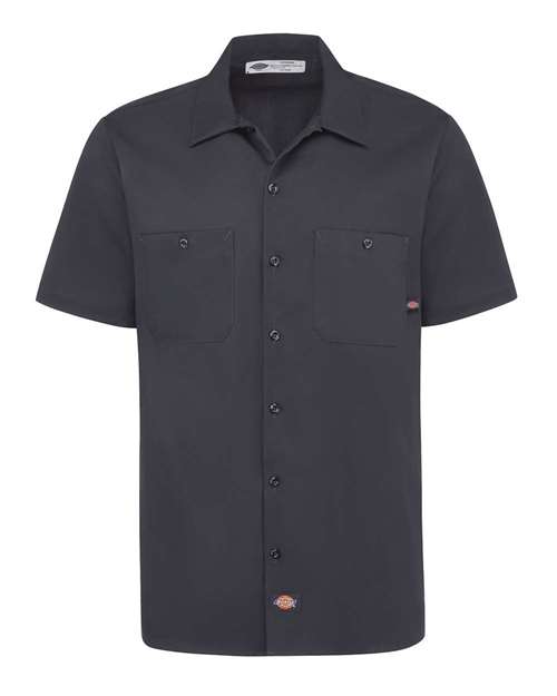 Dickies S307 — Men's Industrial Short Sleeve Cotton Work Shirt — Dark Navy