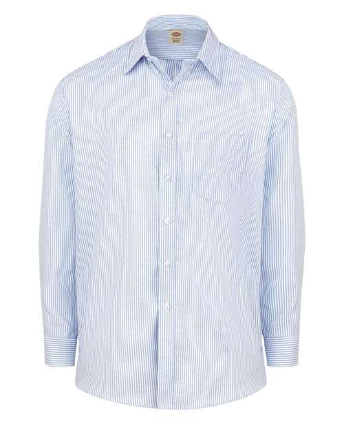 Dickies SSS36 — Men's Oxford Shirt — Blue/ White Stripe