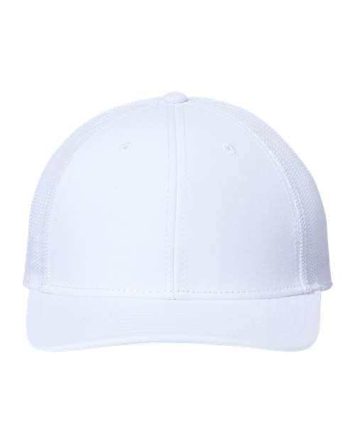 Atlantis Headwear RETH — Sustainable Recy Three Trucker Cap — White/ White