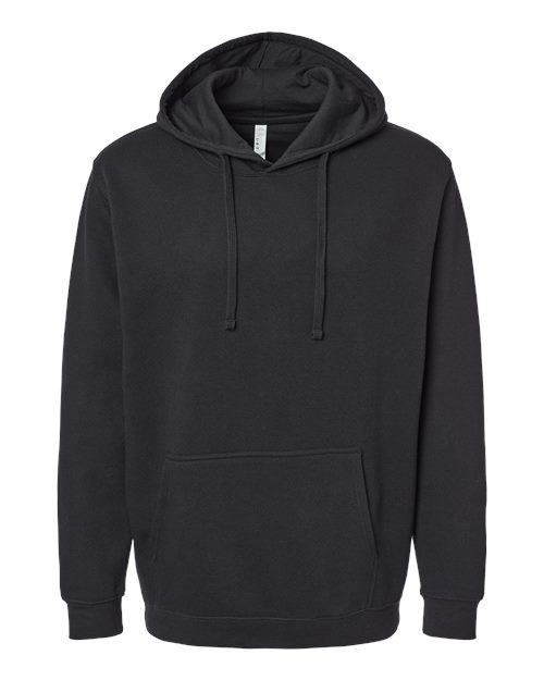 LAT 6926 — Unisex Elevated Fleece Hoodie Sweatshirt — Black