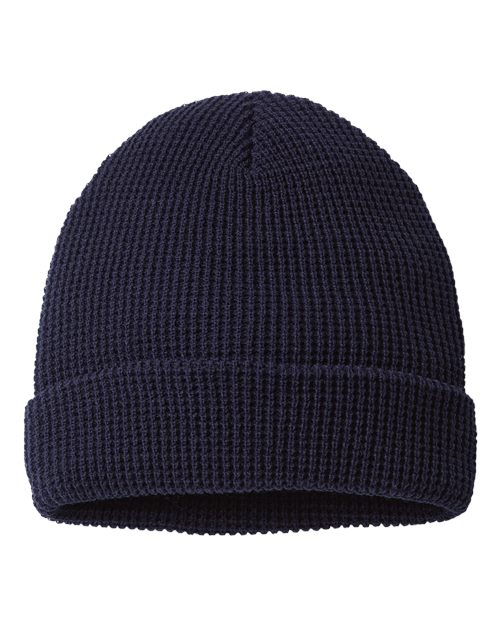 Richardson 146R — Waffle Cuffed Beanie — Navy