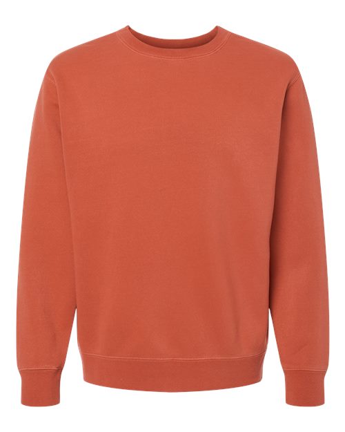 Independent Trading Co. PRM3500 — Unisex Midweight Pigment-Dyed Crewneck Sweatshirt — Pigment Amber