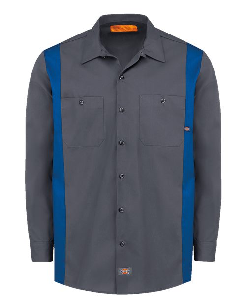 Dickies 5524 — Men's Industrial Colorblocked Long Sleeve Shirt — main view