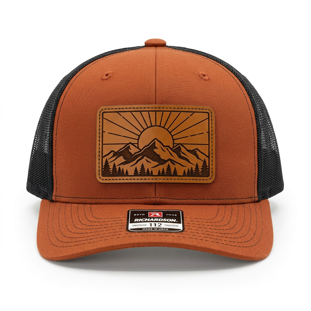 Summit Sunrise Leather Patch Trucker Hat | Summit Standard Co.