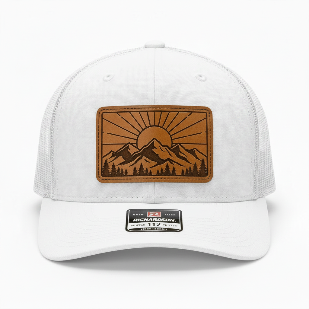 Summit Sunrise Leather Patch Trucker Hat | Summit Standard Co.