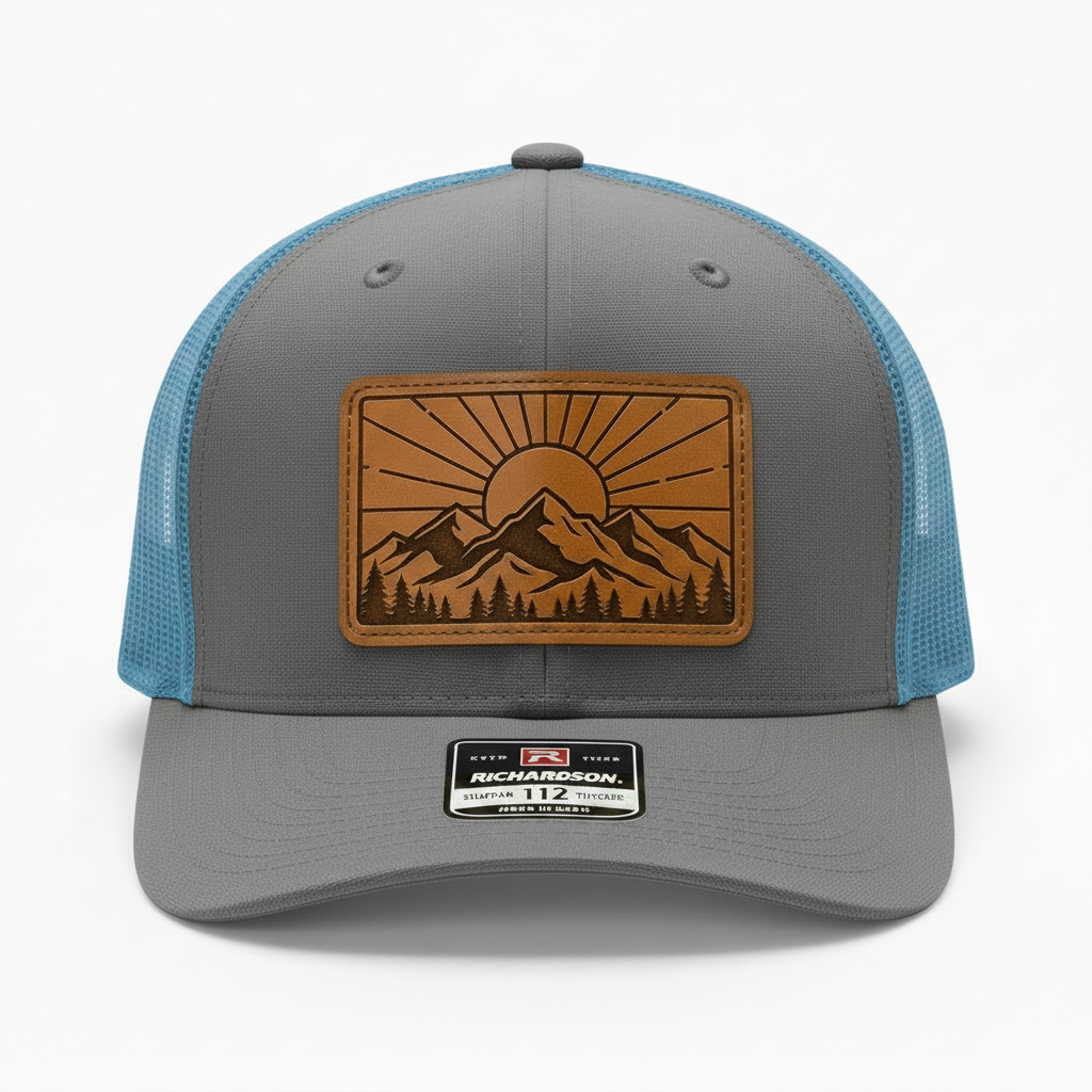Summit Sunrise Leather Patch Trucker Hat | Summit Standard Co.