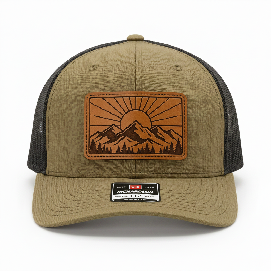 Summit Sunrise Leather Patch Trucker Hat | Summit Standard Co.