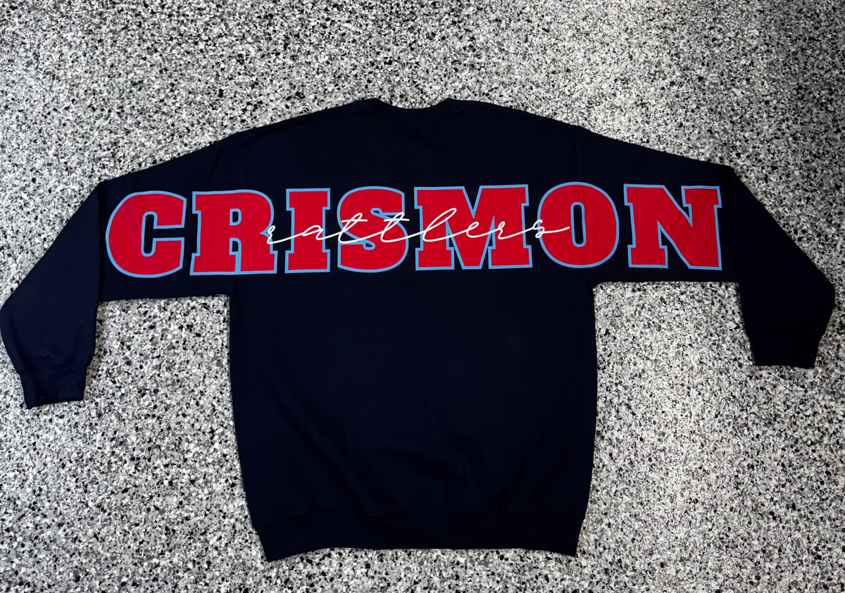 School Spirit Crewneck Sweatshirt, Gildan 1800, Custom Team Colors Pullover, Mascot Graphic Sweatshirt, Personalized School Pride Sweater