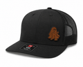 No Ghosts Given Leather Patch Trucker Hat
