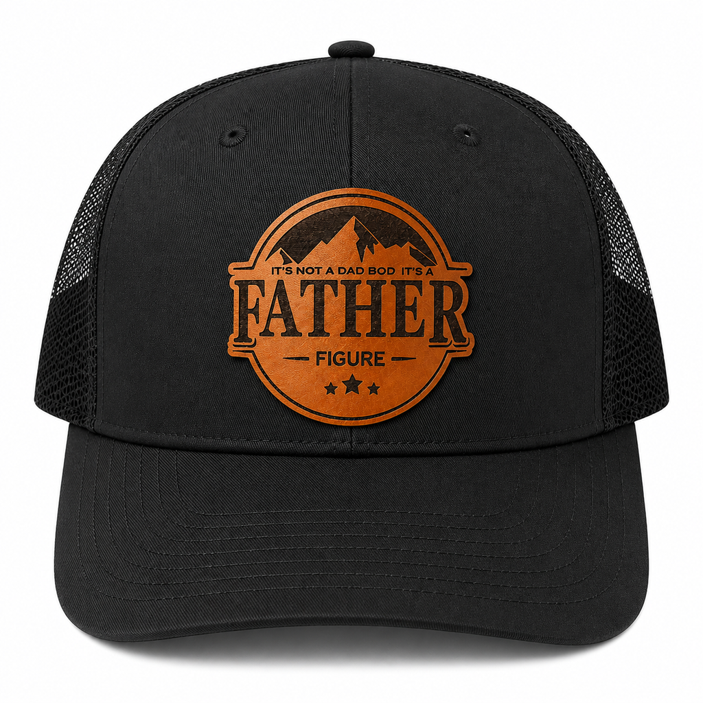 Father Figure Leather Patch Trucker Hat