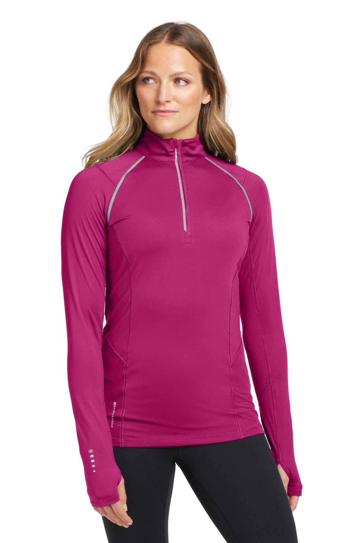 OGIO Women's Nexus 1/4-Zip Pullover. LOE335 — Flush Pink