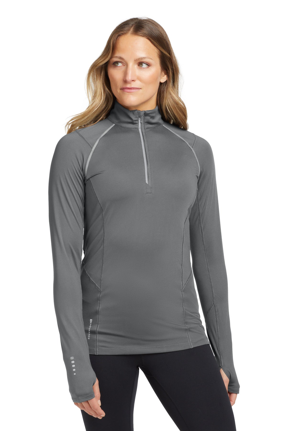 OGIO Women's Nexus 1/4-Zip Pullover. LOE335 — Gear Grey