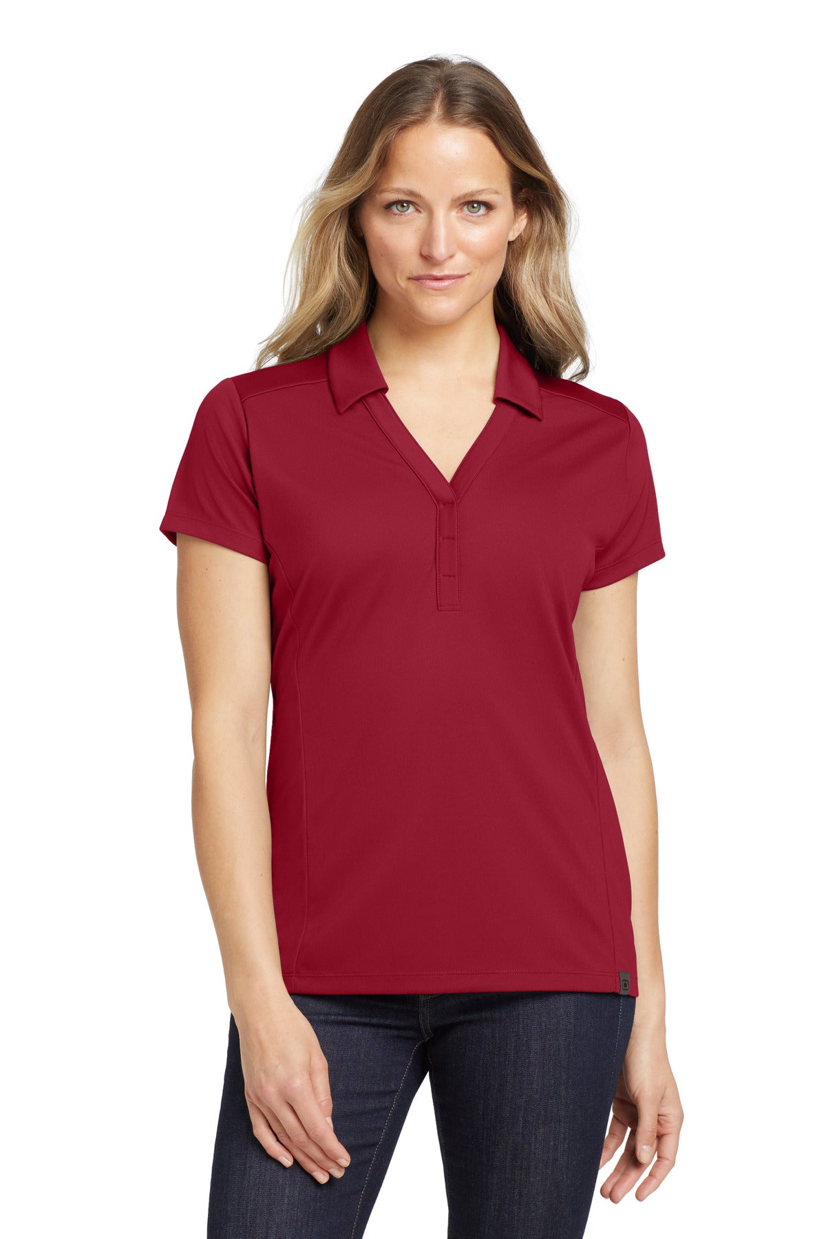 OGIO Women's Framework Polo. LOG125 — Signal Red